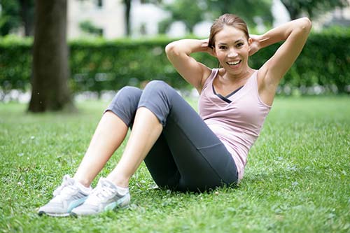 Fitness an der frischen Luft